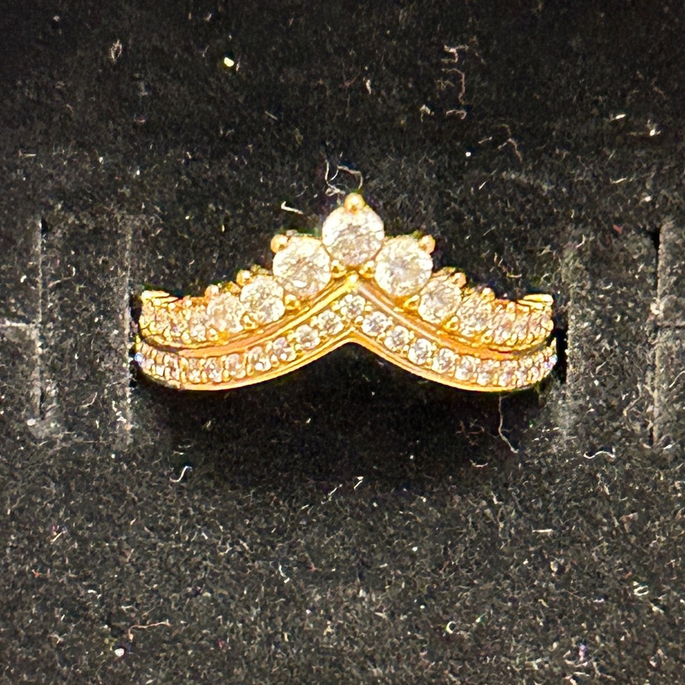 Pandora Gold and Silver Crown Ring